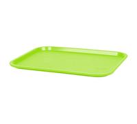 Grunwerg P-1216G/6 Lot de 6 Fast Food Plateau en plastique - Rectangulaire, Vert, 12" x 16"