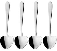 Grunwerg Windsor Carded Cuillères à dessert en forme de cœur, 2 pièces, acier inoxydable 18/0 (Lot de 2)