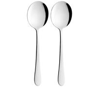 Grunwerg Windsor Carded Cuillères à soupe, acier inoxydable 18/0, lot de 2