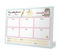Grupo Erik - Bloc Notes A4 Pusheen Foodie Collection, Semainier | Sous-Main Bureau, Planner Hebdomadaire | Papeterie de Bureau, To Do List, Blocs Mémo, Fournitures Scolaires