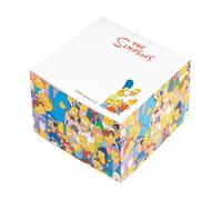 Grupo Erik | Bloc-Notes Memo Les Simpson | 400 Feuillets | Cube de 400 feuillets 7,5 x 7,5 cm | Bande adhésive repositionnable | Forme ludique | Bloc-notes bureau