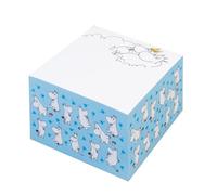 Grupo Erik | Bloc-Notes Memo Moomin | 400 Feuillets | Cube de 400 feuillets 7,5 x 7,5 cm | Bande adhésive repositionnable | Forme ludique | Bloc-notes bureau