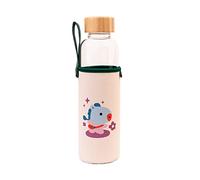 Grupo Erik Gourde en verre BT21 MANG 500 ml – Bouchon bambou, étui néoprène avec dragonne