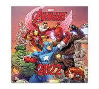Grupo Erik - Calendrier 2022 Marvel, Avengers - 12 Mois, Calendrier Mural, De Janvier à Décembre 2022, 30 x 60 cm, 6 langues, 1 Poster Inclus, Certifié FSC CP22011