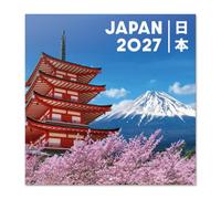 Grupo Erik | Calendrier 2027 Mural Japon, Calendrier 2027 Voyage Mensuel | Calendrier Mensuel 2027 - De Janvier à Décembre 2027 - 30 x 60 cm - Multilingue avec Français inclus - Grandes Cases
