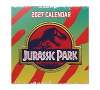 Grupo Erik | Calendrier 2027 Mural Jurassic Park, Calendrier 2027 Dinosaure | Calendrier Mensuel 2027 De Janvier à Décembre 2027 - 30 x 60 cm - Multilingue avec Français inclus - Mini Poster Inclus