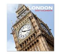 Grupo Erik | Calendrier 2027 Mural Londres, Calendrier 2027 Voyage Mensuel | Calendrier Mensuel 2027 - De Janvier à Décembre 2027 - 30 x 60 cm - Multilingue avec Français inclus - Grandes Cases