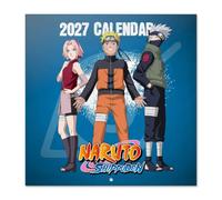 Grupo Erik | Calendrier 2027 Mural Naruto, Calendrier Naruto 2027 Mensuel | Calendrier Mensuel 2027 De Janvier à Décembre 2027 - 30 x 60 cm - Multilingue avec Français inclus - Mini Poster Inclus