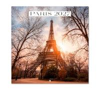 Grupo Erik | Calendrier 2027 Mural Paris, Calendrier 2027 Voyage Mensuel | Calendrier Mensuel 2027 - De Janvier à Décembre 2027 - 30 x 60 cm - Multilingue avec Français inclus - Grandes Cases