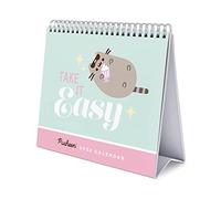 Grupo Erik - Calendrier de Bureau 2022 Pusheen Foodie Collection - 12 Mois | De Janvier à Décembre 2022 | 20x18x6,5 cm, 6 langues, Certifié FSC