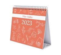 Grupo Erik - Calendrier de Bureau 2023 Miss Haïku - 12 Mois | 20 x 18 cm, Calendrier Mensuel en Français, Janvier 2023 à Décembre 2023 | Certifié FSC, avec Support Rigide