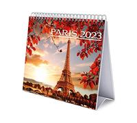 Grupo Erik - Calendrier De Bureau 2023 Paris - 12 Mois | 20 X 18 Cm, Calendrier Mensuel En Français, Janvier 2023 Ã€ Décembre 2023 | Certifié FSC, Avec Support Rigide, CS23026