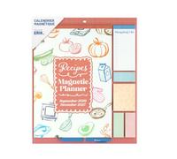 Grupo Erik | Calendrier Frigo 2026 2027 Aimanté avec Recettes | De Septembre 2026 à Décembre 2027 | Calendrier 2026 2027 Frigo, Organisateur Cuisine, Calendrier Magnétique Frigo