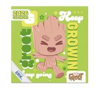 Grupo Erik - Calendrier Marvel 2026 Mural Groot - Calendrier 2026 Mural Mensuel │ Idee Cadeau : Calendriers Muraux │ De Janvier à Décembre : Espace pour notes et Illustrations décoratives (30x60 cm)
