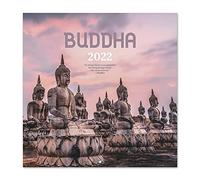Grupo Erik - Calendrier Mural 2022 Buddha - 16 Mois | Calendrier 2022 Mural Mensuel, De Septembre à Décembre 2022 | 30 x 60 cm, 6 langues, Certifié FSC