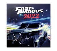 Grupo Erik - Calendrier Mural 2022 Fast & Furious - 16 Mois | Calendrier 2022 Mural Mensuel, De Septembre à Décembre 2022 | 30 x 60 cm, 6 langues, Certifié FSC