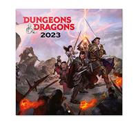 Grupo Erik - Calendrier Mural 2023 Donjons et Dragons - 12 Mois, 30 x 60 cm, Avec 1 Poster Inclus, Sous Licence Officielle et Certifié FSC | Calendrier Mensuel en Français Janvier 2023 à Décembre 2023