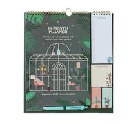 Grupo Erik - Calendrier Plantes - de Septembre 2025 à Décembre 2026 | Planificateur Mensuel 16 mois, Calendrier Familial 2025 2026 avec Crochet