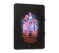 Grupo Erik - Chemise Cartonnée A4 Stranger Things | Chemise à Rabats Rigide | Pochette Cartonnée | Fournitures Scolaires | Fournitures de Bureau Originales | 24 x 34 cm