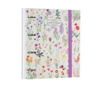 Grupo Erik - Classeur A4 4 Anneaux - Botanical Wild Flowers , Classeur Rigide 4 Anneaux, Format 27 x 32 cm , Fournitures Scolaire, Organiseurs, Fournitures de Bureau