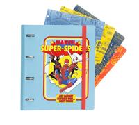 Grupo Erik | Classeur A4 4 Anneaux Marvel, Spiderman, Fournitures Scolaires | Classeur Souple 4 Anneaux, Format A4 - 27 x 32 cm, Fournitures de Bureau et Organiseurs
