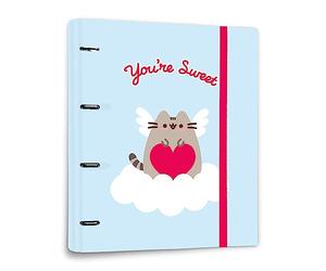 Grupo Erik | Classeur A4 4 Anneaux Pusheen Purrfect | Fourniture Scolaire | Classeur Rigide 4 Anneaux | Format A4 27 x 32 cm, Fourniture Scolaire, Organiseur de Bureau