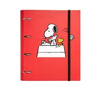 Grupo Erik - Classeur A4 4 Anneaux - Snoopy | Classeur Rigide 4 Anneaux, Format 27 x 32 cm | Fournitures Scolaire, Organiseurs, Fournitures de Bureau