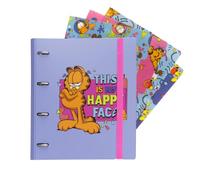 Grupo Erik | Classeur A4 Souple 4 Anneaux Garfield | Cadeau Rentrée | Classeur Souple 4 Anneaux | Format A4 27 x 32 cm, Fourniture Scolaire, Organiseur de Bureau