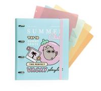Grupo Erik | Classeur A4 Souple 4 Anneaux Pusheen | Cadeau Rentrée | Classeur Souple 4 Anneaux | Format A4 27 x 32 cm, Fourniture Scolaire, Organiseur de Bureau
