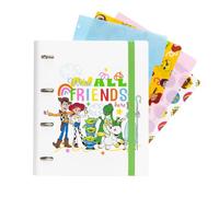 Grupo Erik | Classeur A4 Souple 4 Anneaux Toy Story | Cadeau Rentrée | Classeur Souple 4 Anneaux | Format A4 27 x 32 cm, Fourniture Scolaire, Organiseur de Bureau