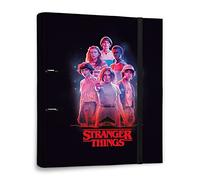 Grupo Erik - Classeur A4 Stranger Things | Classeur Rigide 2 Anneaux, Fournitures Scolaires et Bureau, Organiseur Documents | 27 x 32 cm