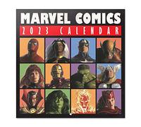 Grupo Erik CP23012 - Calendrier Mural 2023 Marvel Comics - 12 Mois, 30 x 60 cm, Avec 1 Poster Inclus, Sous Licence Officielle et Certifié FSC, Calendrier Mensuel en Français Janvier à Décembre 2023