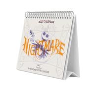 Grupo Erik Disney L'Étrange Noël de Monsieur Jack Calendrier de Bureau 2027 | Calendrier de Table, 19,5x16,5cm, Planificateur Mensuel, 12 Illustrations, 2 Formats, Boîte de Protection, En 6 Langues