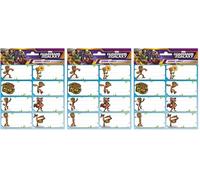 Grupo Erik Étiquettes adhésives Marvel Groot - Autocollants livre noms/Pack étiquettes scolaires - Papeterie Marvel - Produit sous licence officielle (Lot de 3)