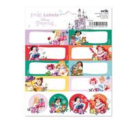 Grupo Erik Étiquettes Christmas Disney Princess - 24 autocollants adhésifs