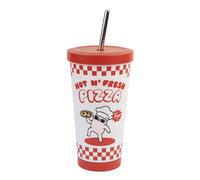 Grupo Erik Gobelet avec paille et couvercle - Ketnipz - Tasse de voyage en acier inoxydable de 550 ml, tasse de voyage avec paille - Cadeaux kawaii de moins de 9 kg, trucs kawaii