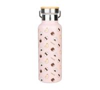 Grupo Erik | Gourde Isotherme Pusheen 500 ml | Cadeau Kawaii | Bouteille Inox Double Paroi | Sans BPA, Anse de Transport, Froid 24h Chaud 12h, École et Bureau