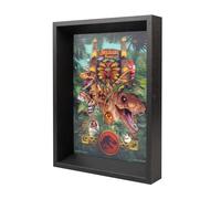 Grupo Erik Jurassic Park Impression lenticulaire encadrée | Art mural encadré, impressions pour murs encadrés, art mural encadré pour salon, affiches murales | Cadeaux Jurassic Park Merchandising