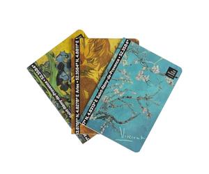Grupo Erik - Lot de 3 Carnets Van Gogh Carnet de Notes A6, Cahier de Notes