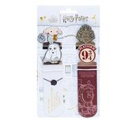 Grupo Erik | Lot de 4 Marque-Pages Harry Potter, Cadeau Original | Marque Page en Métal, Harry Potter Goodies