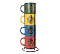 Grupo Erik | Lot de 4 Mugs Harry Potter | Tasses en Céramique | Coffret de Mugs à Collectionner | Tasses Café et Thé, Cadeau Fan Original à Offrir