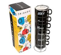 Grupo Erik - Lot de 6 Tasses Empilables à Café originale, avec Support, Tasses expresso, tasse à café design, mug friends