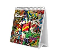 Grupo Erik Marvel Calendrier de Bureau 2027 - Calendrier de Table | Planificateur Mensuel, 12 Illustrations, 2 Formats, Boîte de Protection, En 6 Langues