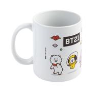 Grupo Erik - Mug BT21 350ml | Tasse en Céramique Sous Licence Officielle | Mug Café & Thé, Idée Cadeau G nniversaire ou Noël