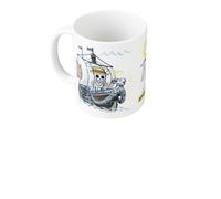 Grupo Erik - Mug Vogue Merry One Piece, 350 ml | Tasse à Café & Thé en Céramique, Idée Cadeau Geek | Tasse One Piece Sous Licence Officielle, Blanc