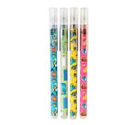 Grupo Erik | Pack 4 Stylos Effaçables Disney Pixar | Fourniture Scolaire | Stylos Gel, Encre noir, rouge, bleu et vert, Cadeau Enfant, Papeterie Kawaii
