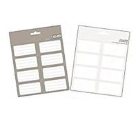 Grupo Erik - Pack de 16 Étiquettes Autocollantes Grises de 8 x 4 cm | Étiquettes Scolaires, Étiquettes de Noël, Étiquettes pour Cahiers et Pochettes