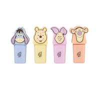 Grupo Erik | Pack de 4 Surligneur Pastel Winnie L'Ourson | Papeterie Kawaii | Fourniture Scolaire Pastel : École, Collège, Lycée | Fluo Pastel
