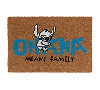 Grupo Erik - Paillasson Exterieur 40 x 60 cm Stitch | Tapis Antidérapant, Tapis d'Entrée | Paillasson Extérieur Original, Tapis Coco, Marron