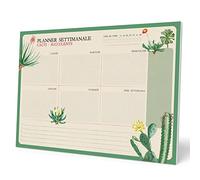 Grupo Erik: Planning de table A4 Botanical Cacti en italien | Planner hebdomadaire 21 x 29,7 cm avec 54 feuilles à déchirer, Agenda Organisateur, Weekly Planner ou Calendrier Planner de bureau